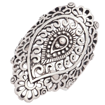 Espectacular anillo en Plata de ley con un precioso trabajo de filigrana en su frente que te sentará muy bien en cualquiera de t