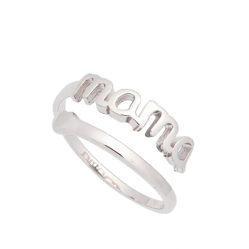 Anillo en Plata de Ley, ideal para regalar a TU MAMÁ porque se adapta a todas las tallas y porque el frente del anillo es esa pa