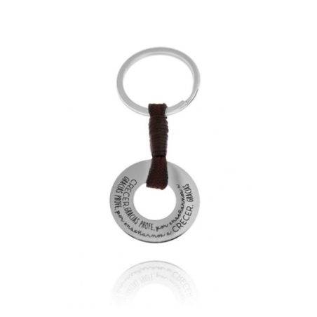 Llavero realizado en acero con forma de donuts, ideal para regalar a ese profe tan especial, perfecto como regalo para fin de cu