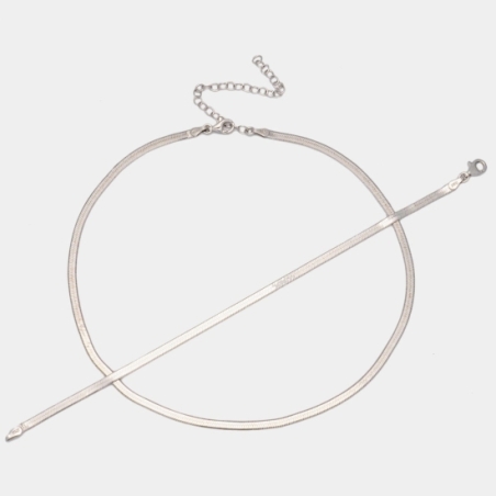 Pulsera de Plata de Ley rodiada, que con su original eslabón tejido, nos ofrece una pieza muy especial que se adapta a tu piel c