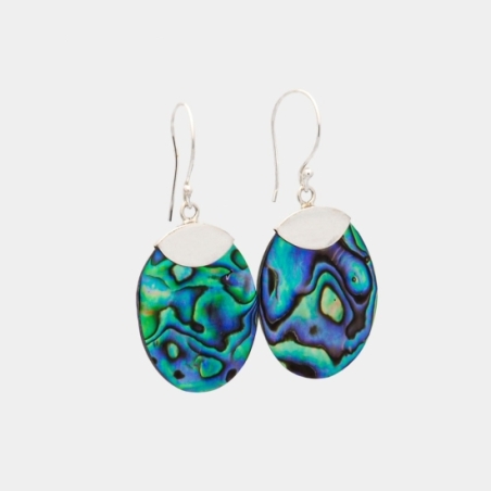 En estos preciosos pendientes de Plata de Ley y Madreperla, el protagonista absoluto es la espectacular madreperla que sujeta un