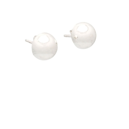 Pendientes de Plata de Ley rodiada de 9mm de diámetro y 6,2mm de altura. Un básico que podrás combinar con cualquier gargantilla