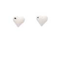 Pendientes de plata mini corazón - 1