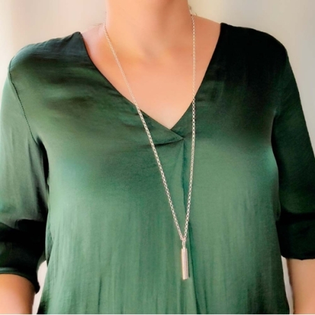 Original Colgante Guarda cenizas de Plata de Ley en forma cilíndrica de 27,6mm de largo y 37,6mm de diámetro y un largo total de